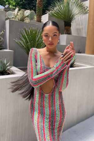 Rainbow Long Dress