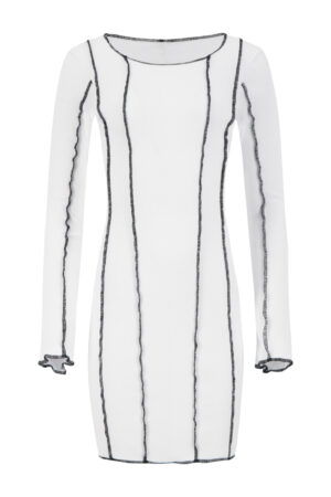 White Stripes Dress
