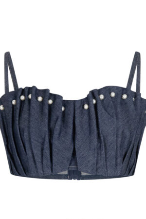 Denim Shelly Top