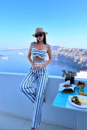 Sea Wave Linen Set