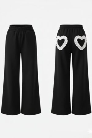 Панталон - Heart Ruffle - Black