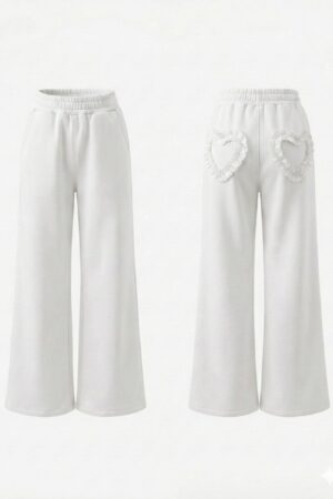 Панталон - Heart Ruffle - White