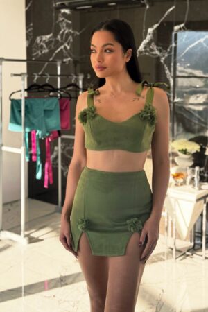 Сет велур - Olive Green
