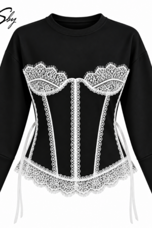 Блуза - Lace Corsette - Black